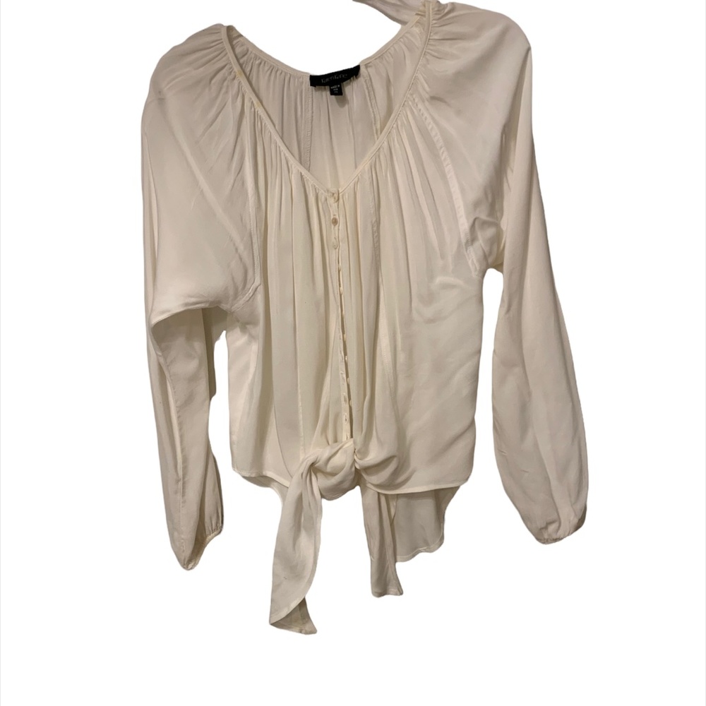 Karen Kane White Top Tie in Front
